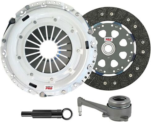 مجموعة القابض ClutchMaxPRO شديدة التحمل من OEM مع أسطوانة تابعة متوافقة مع 2000-2006 TT Quattro 2002-2005 VW Beetle Turbo S Golf Jetta 1.8L 2.8L VR6 BDF 6 سرعات (CP02017HDRWS-CK) in Saudi Arabia