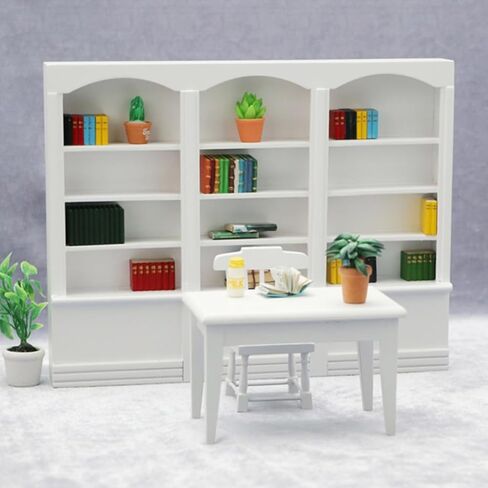 Garneck Mini Book Shelf Insert Mini World Bookshelf Doll House Display Cabinet in Saudi Arabia