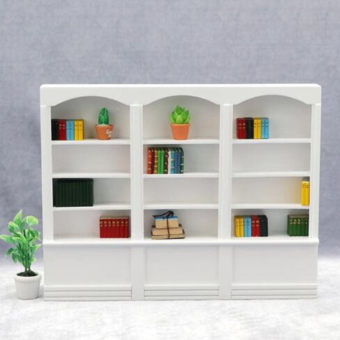 Garneck Mini Book Shelf Insert Mini World Bookshelf Doll House Display Cabinet in Saudi Arabia