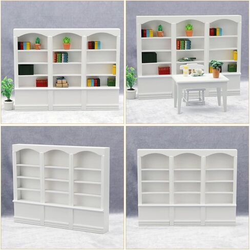 Garneck Mini Book Shelf Insert Mini World Bookshelf Doll House Display Cabinet in Saudi Arabia