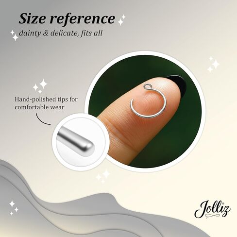 Tiny Gold Faux Nose Ring - clip on nose hoop - 20 Gauge 14k Gold Filled clip on Nose Piercing hoop in Kuwait