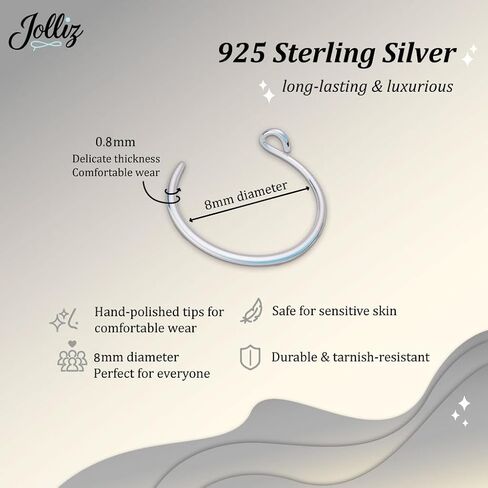 Tiny Gold Faux Nose Ring - clip on nose hoop - 20 Gauge 14k Gold Filled clip on Nose Piercing hoop in Kuwait