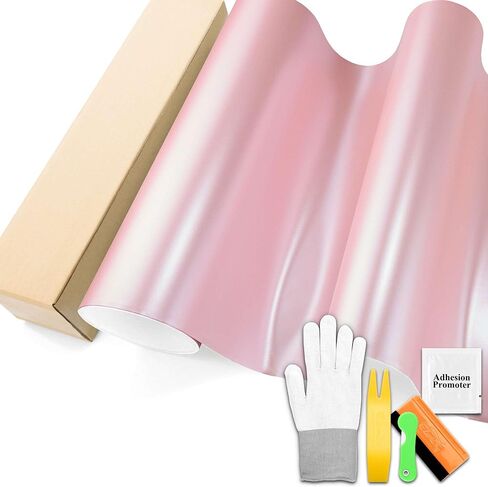 Cherry Blossom Pink Matte Metallic Satin Pearl Vinyl Wrap Film Car Vehicle Graphic Decal Sitcker DIY 1FTx5FT in Saudi Arabia