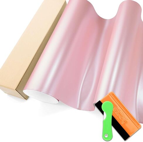 Cherry Blossom Pink Matte Metallic Satin Pearl Vinyl Wrap Film Car Vehicle Graphic Decal Sitcker DIY 1FTx5FT in Saudi Arabia