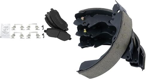 Front and Rear Brake Pad Set Semi Metallic Compatible with 2001-2005 Mitsubishi Eclipse 2001-2003 Galant in Saudi Arabia