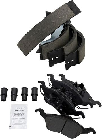 Front and Rear Brake Pad Set Semi Metallic Compatible with 2000-2004 Ford Focus in Saudi Arabia