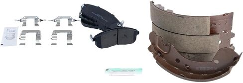 Front Brake Pads Semi Metallic Hardware Compatible with 2012 Nissan Versa in Saudi Arabia