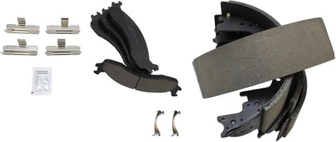 Front and Rear Brake Pads Ceramic Hardware Compatible with 1995-1997 Ford F250 1995-1997 F350 1995-2006 E250 1995-2000 E350 Econoline Club Wagon 1995-2004 E350 Super Duty in Saudi Arabia