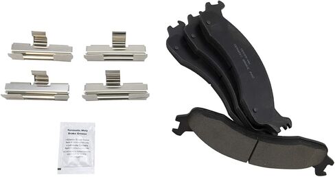 Front and Rear Brake Pads Ceramic Hardware Compatible with 1995-1997 Ford F250 1995-1997 F350 1995-2006 E250 1995-2000 E350 Econoline Club Wagon 1995-2004 E350 Super Duty in Saudi Arabia