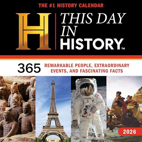2026 History Channel This Day in History Wall Calendar: 365 Remarkable People, Extraordinary Events, and Fascinating Facts (Moments in HISTORY™ Calendars) in Saudi Arabia