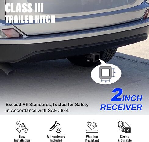 جهاز استقبال وصلة القطر الخلفي APS، وصلة وصلة مقطورة من الفئة 3 متوافقة مع Toyota RAV4 2006-2018 in Saudi Arabia
