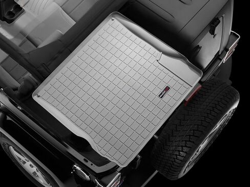 Weathertech Cargo Trunk Liner for Jeep Wrangler Unlimited 4-Door, Behind 2nd Row (40324), Black in Saudi Arabia