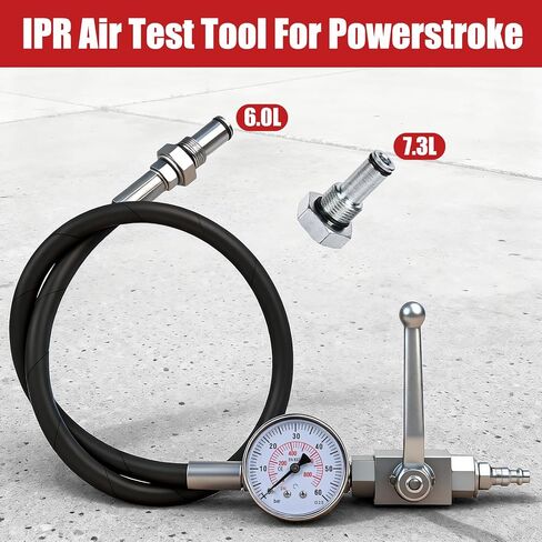 مجموعة خاصة لاختبار ضغط الهواء لنظام الزيت عالي الضغط IPR، متوافقة مع محركات الديزل Ford 6.0L-7.3L Powerstroke، أداة تشخيص احترافية مجموعة اختبار ضغط الزيت عالي الضغط in Kuwait