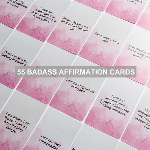 بطاقات تأكيد Lapsia Badass – تحفيزية، وقليل من الوقاحة اللعينة | هدايا عيد الميلاد وأعياد الميلاد للنساء in Kuwait