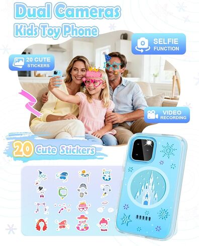 هاتف ذكي للأطفال، ألعاب هاتف للأطفال الصغار بشاشة لمس 3.5 بوصة للفتيات بعمر 3 4 5 6 7 8 سنوات، هاتف تعليمي للأطفال هدايا عيد الميلاد للفتيات من سن 3 إلى 8 سنوات، كاميرا مزدوجة، متتبع العادة، مشغل فيديو in Kuwait