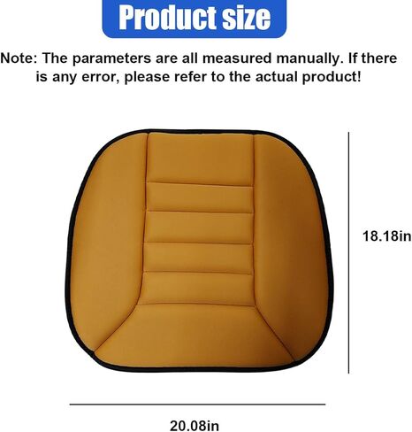 Car Seat Cushion Pad, Memory Foam Automotive Butt Cushion with Non-Slip Silicone Bottom, Breathable Driver Seat Protector for Vehicle, Home and Office Chairs (Black) in Saudi Arabia
