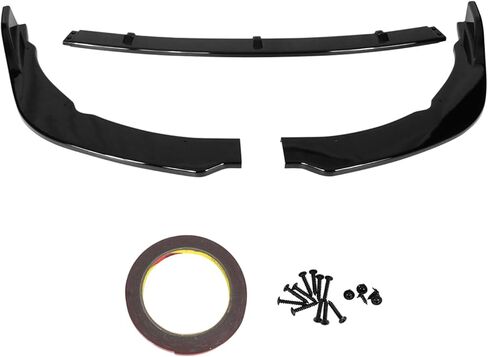 Front Bumper Lip Compatible with 2018-2020 Toyota Camry SE/XSE/Hybrid SE Only, Gloss Black PP Front Chin Lip Spoiler Bodykit by IKON MOTORSPORTS in Saudi Arabia