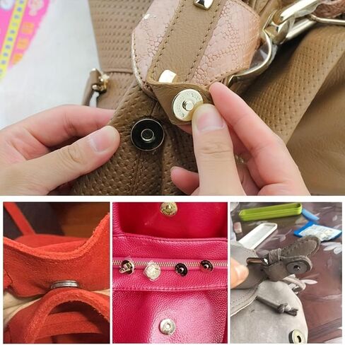 40Set 14mm Magnetic Button Clasps Set - Metal Snap Fasteners for Sewing, Crafts, Wallets, Bags, Clothes, Leather-4 Colors Durable & Versatile Sewing Supplies, Sewing Accessories, Craft S, Multicolor in Saudi Arabia