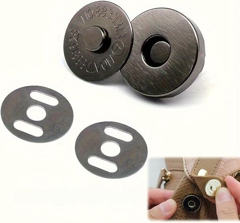 40Set 14mm Magnetic Button Clasps Set - Metal Snap Fasteners for Sewing, Crafts, Wallets, Bags, Clothes, Leather-4 Colors Durable & Versatile Sewing Supplies, Sewing Accessories, Craft S, Multicolor in Saudi Arabia