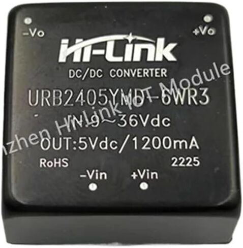 DC DC URB2405YMD-6WR3 6 واط 24 فولت إلى 5 فولت (9-36 فولت إدخال) محول لإمداد الطاقة وحدة طاقة معزولة بحجم عالي الكفاءة in Kuwait