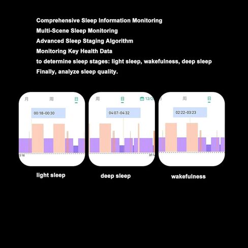 Smart Ring Health Tracker, Health Ring Smart Ring with APP, Waterproof Fitness Tracker Ring for Women & Men, Fitness Sleep Heart Rate Tracker Smart Ring in Saudi Arabia