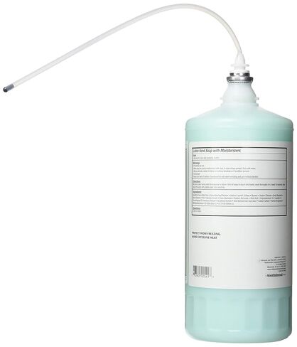 منتجات رابر ميد التجارية عبوة صابون لليدين OneShot Dye & Fragrance Free Lotion، 1600 مل، متوافقة مع موزعات غسول OneShot بدون لمس من RCP، للحمامات في المكاتب/المطاعم in Kuwait