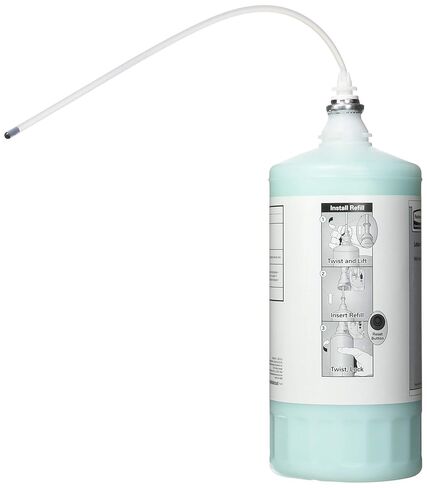 منتجات رابر ميد التجارية عبوة صابون لليدين OneShot Dye & Fragrance Free Lotion، 1600 مل، متوافقة مع موزعات غسول OneShot بدون لمس من RCP، للحمامات في المكاتب/المطاعم in Kuwait