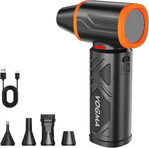 Electric Compressed Air Duster and Air Pump & Vacuum 2 in 1,Rechargeable 100000RPM Cordless No Canned Air Duster Air Blower for Computer/PC/Keyboard in Saudi Arabia
