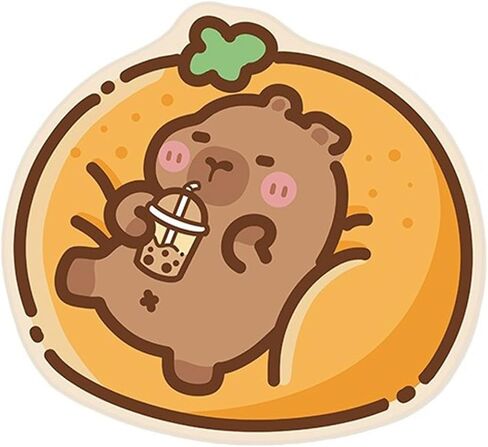 Capybara Mouse Pad, Capybara Lying on Orange Sofa Novelty Desk Mat, Non-Slip Gaming & Office Mousepad, Cute Kawaii Animal-Themed Ergonomic Mouse Pad for PC, Laptop, Computer in Saudi Arabia