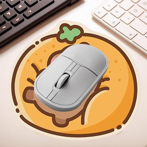 Capybara Mouse Pad, Capybara Lying on Orange Sofa Novelty Desk Mat, Non-Slip Gaming & Office Mousepad, Cute Kawaii Animal-Themed Ergonomic Mouse Pad for PC, Laptop, Computer in Saudi Arabia