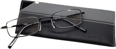 Calabria R753 Designer Rectangle Metal Reading Glasses +0.50 Gold Men Women One Power Reader Trendy Stylish Vintage Eyeglass in Saudi Arabia
