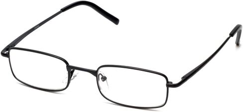 Calabria R753 Designer Rectangle Metal Reading Glasses +0.50 Gold Men Women One Power Reader Trendy Stylish Vintage Eyeglass in Saudi Arabia