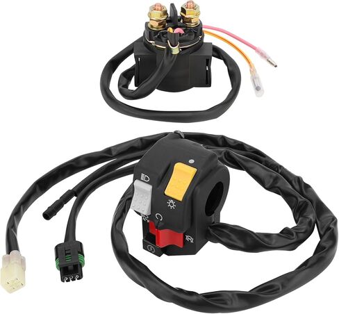 M MATI Handlebar & Starter Relay Switch for Honda TRX250EX 250EX 2001-2005 35020-HN6-003 35100-HM8-000 35850-HM8-A41 in Saudi Arabia