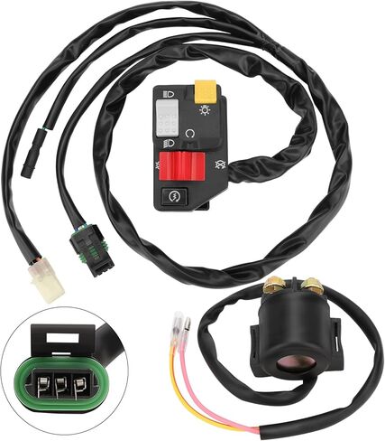 M MATI Handlebar & Starter Relay Switch for Honda TRX250EX 250EX 2001-2005 35020-HN6-003 35100-HM8-000 35850-HM8-A41 in Saudi Arabia