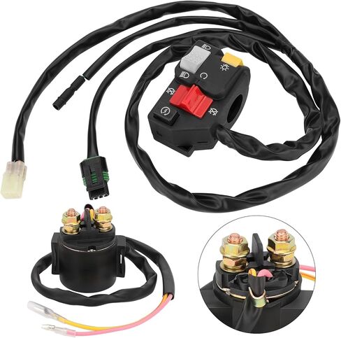 M MATI Handlebar & Starter Relay Switch for Honda TRX250EX 250EX 2001-2005 35020-HN6-003 35100-HM8-000 35850-HM8-A41 in Saudi Arabia