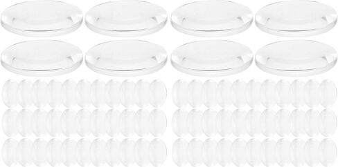 Clear Optical Lens 60pcs Double Convex Lens 25mm Diameter Transparent Acrylic Spherical Optically Worked Glass Lens with Ground Edges for Physics Labs Classrooms in Saudi Arabia