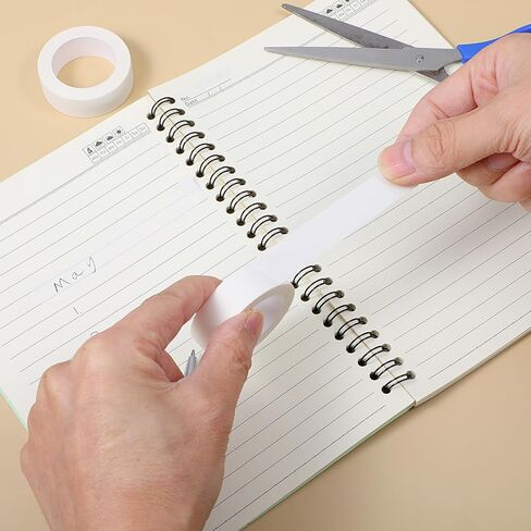 3 Rolls White Washi Tape Self-Adhesive Decorative Painters Tape 32 Feet x 0.6 Inch Washi Tapes Decorative Masking Tapes Duct Craft for Packaging Decor Journals Scrapbooks Planners DIY Gift in Kuwait