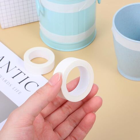 3 Rolls White Washi Tape Self-Adhesive Decorative Painters Tape 32 Feet x 0.6 Inch Washi Tapes Decorative Masking Tapes Duct Craft for Packaging Decor Journals Scrapbooks Planners DIY Gift in Kuwait