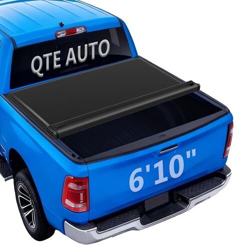 PM Auto Soft Roll-Up Truck Tonneau Cover Compatible with Ford F-250 Super Duty (2017-2022) - Fits 6'10" (82") Bed | Double-Layer PVC Weather-Resistant Roll Up Bed Cover in Saudi Arabia