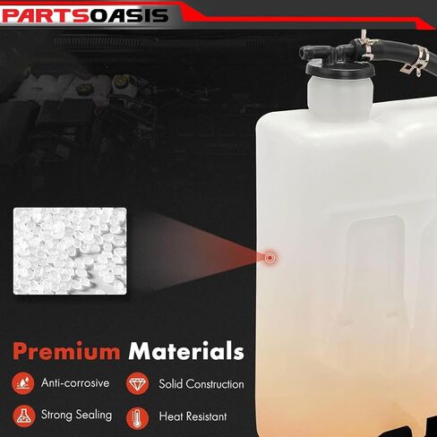 New Coolant Reservoir With Cap Hose Replacement For Toyota Tacoma 1995 1996 1997 1998 1999 2000 2001 2002 2003 2004 ( 4 Cyl/6 Cyl Eng ) Replace OE 164700C011 | TO3014108 | ARBT161307 in Saudi Arabia