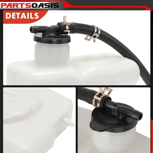 New Coolant Reservoir With Cap Hose Replacement For Toyota Tacoma 1995 1996 1997 1998 1999 2000 2001 2002 2003 2004 ( 4 Cyl/6 Cyl Eng ) Replace OE 164700C011 | TO3014108 | ARBT161307 in Saudi Arabia