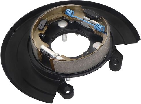 Rear Left & Right Parking Brake Assembly with Backing Plate Compatible with Ford F250 F350 F450 F550 Super Duty 2005-2012 Replace 926-272, 926-273 in Saudi Arabia