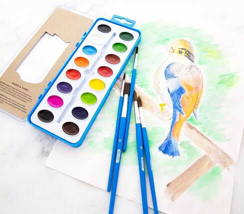 BAZIC Products Paint Brushes Set Round Natural Hair Brush, Paintbrushes for Acrylic Oil Watercolor Gouache Art Painting (5/Pack), 1-Pack in Saudi Arabia