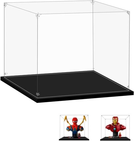 Acrylic Display Case for Lego 76210 Hulkbuster, 19.68x11.81x21.65inches (50x30x55cm), Protect Your Collectibles from Dust with a Clear Showcase in Kuwait