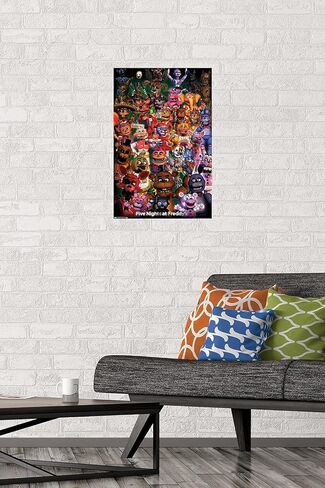 Trends International Five Nights at Freddy's - Ultimate Group Wall Poster, 14.725" x 22.375", Premium Unframed Version in Saudi Arabia