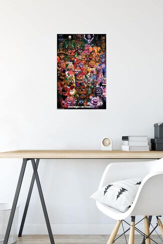 Trends International Five Nights at Freddy's - Ultimate Group Wall Poster, 14.725" x 22.375", Premium Unframed Version in Saudi Arabia