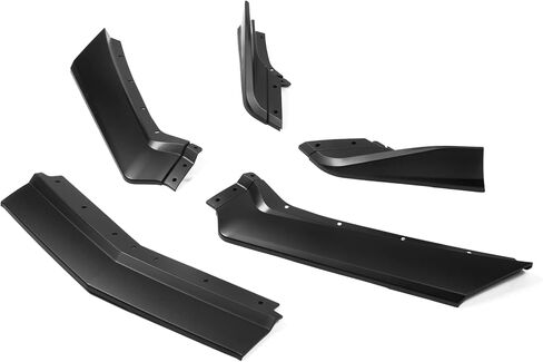 IKON MOTORSPORTS Front Bumper Lip Compatible with 2020-2025 Chevrolet Corvette, IKON Style ABS Gloss Black Valance Chin Lip Spoiler Splitter in Saudi Arabia