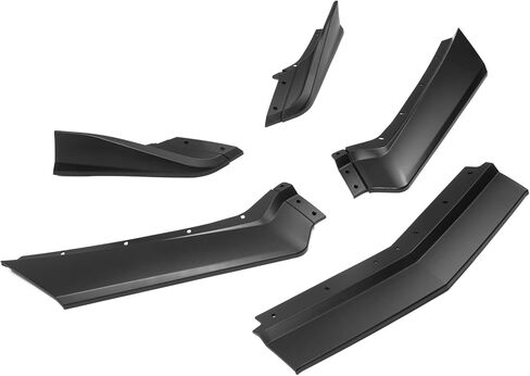 IKON MOTORSPORTS Front Bumper Lip Compatible with 2020-2025 Chevrolet Corvette, IKON Style ABS Gloss Black Valance Chin Lip Spoiler Splitter in Saudi Arabia