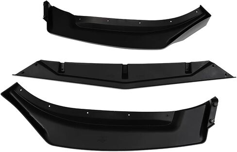 SCITOO Glossy Black PP Front Bumper Body Kit Spoiler Chin Spoiler Front Bumper Lip Fit for 2014-2019 for Mazda 3 in Saudi Arabia