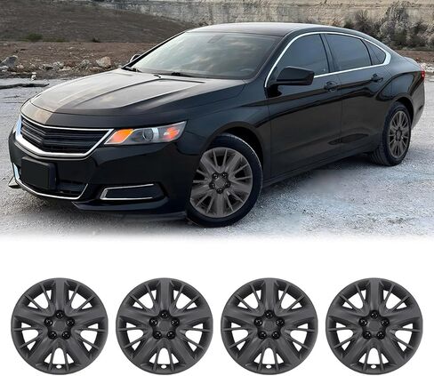 18 Inch Hubcaps Wheel Covers Fit for Chevy Impala 2014-2020, R18 Hub Caps Wheel Rims Covers Bolt-on Chevy Impala 14-20, Set of 4, PP Material, (18-Inch, Silver Lacquer) in Kuwait